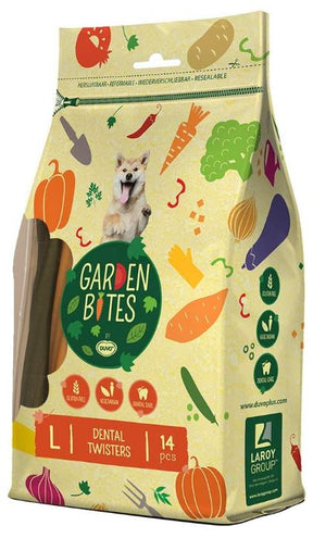 Duvo+ Garden Bites Dental Twisters Mix för hundar L 14 st 420 g