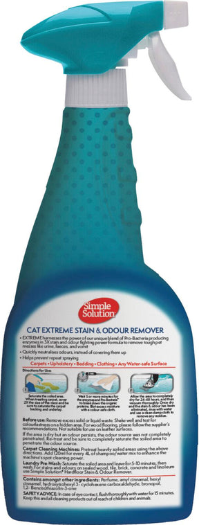Simple Solution Extreme fläck- och luktborttagningsmedel för katter 500 ml