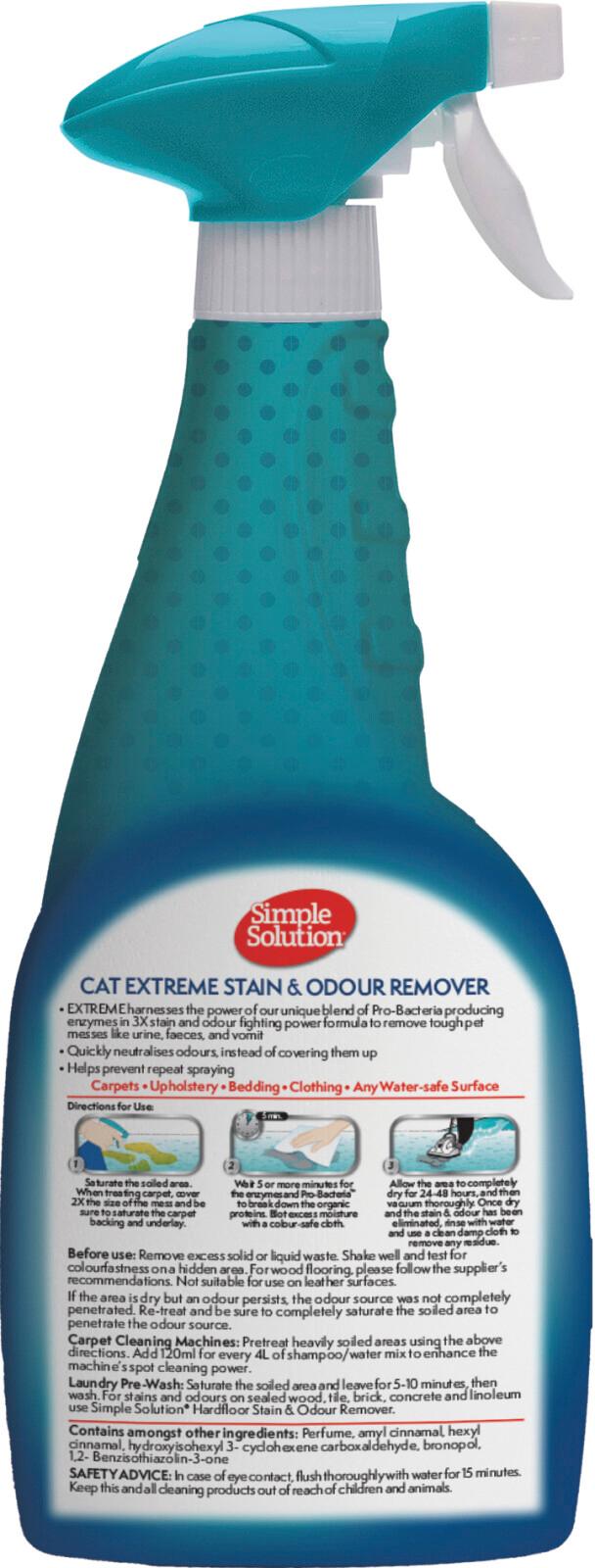 Simple Solution Extreme fläck- och luktborttagningsmedel för katter 500 ml