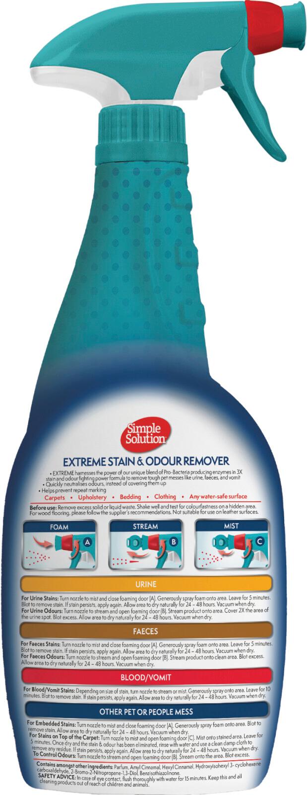 Simple Solution Extreme fläck- och luktborttagningsmedel för hundar 945 ml
