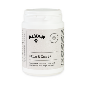 Alvar Pet Skin & Coat+ kosttillskott för hund och katt 140 g