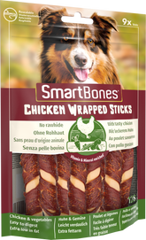 SmartBones kyckling wrapped mini sticks 9 st 112 g för hundar
