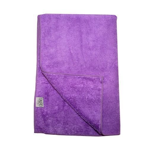 Tauro Pro Line mikrofiberhandduk 80 × 120 cm, lila för alla djur