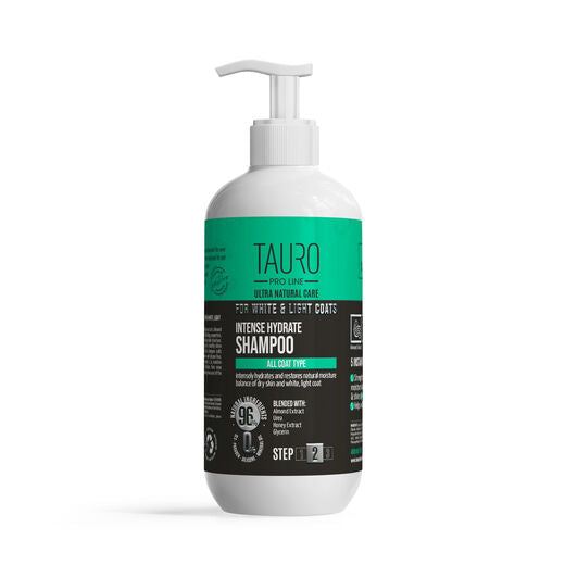 Tauro Pro Line Natural Care Intense Hydrate Shampoo för vit päls 400ml
