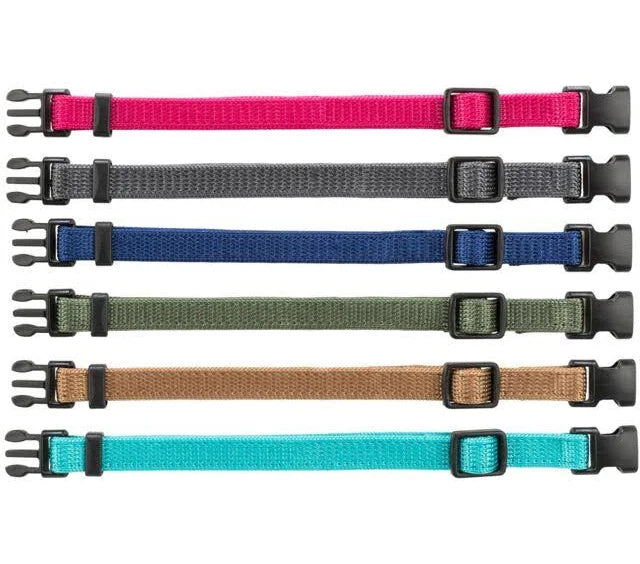 Trixie Junior kutsikakaelarihmad, S–M (17–25 cm / 10 mm), 6 tk, eri värvid.