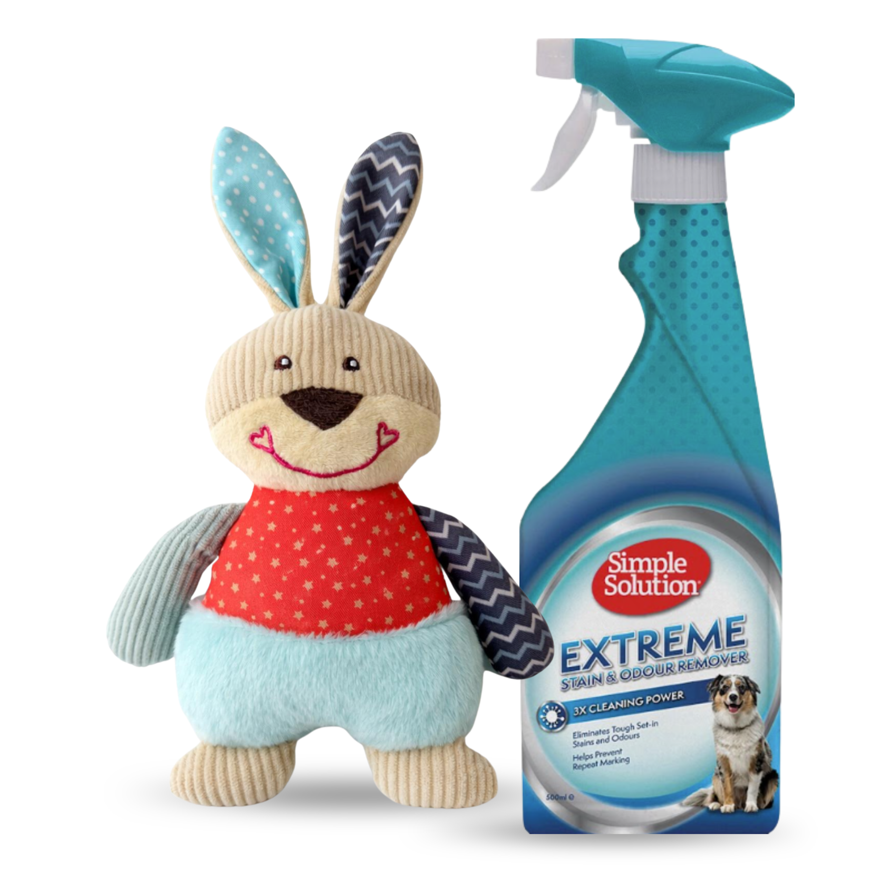 Simple Solution Extreme Fläck- & Luktborttagare 500 ml + Kaninleksak 18 cm
