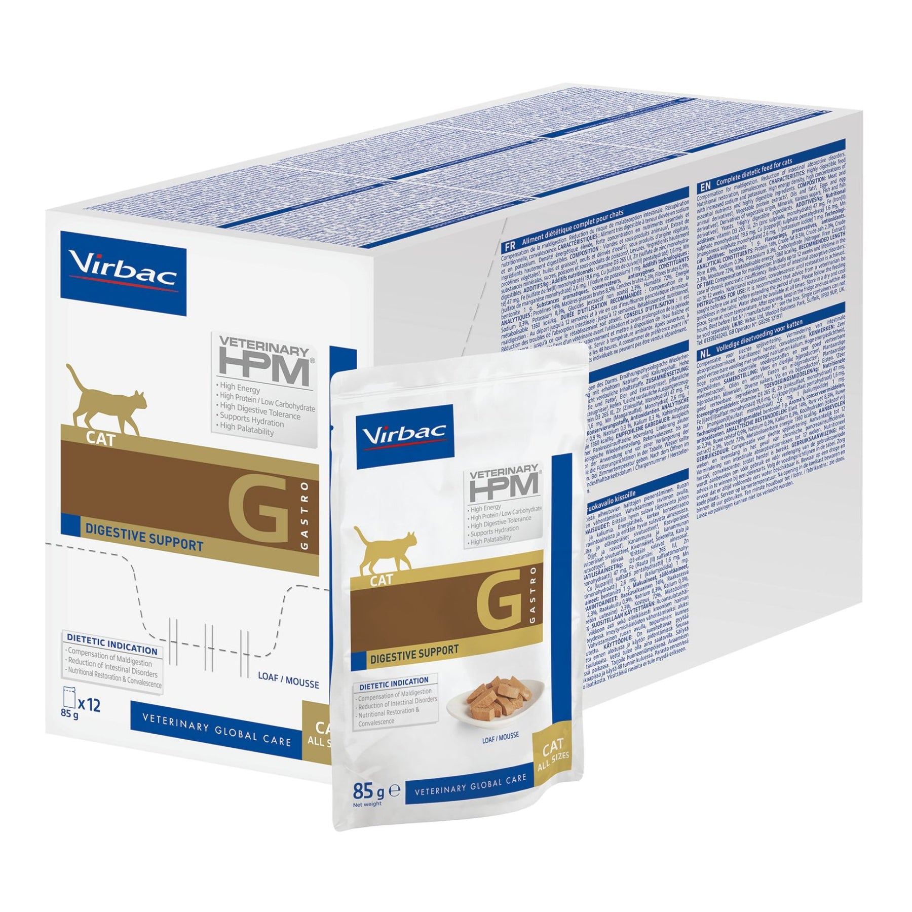 Virbac Digestive Loaf våtfoder för katt 12 x 85 g