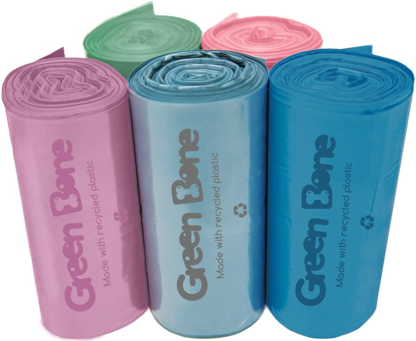 Green Bone färgmix unscented bajspåsar 70 st / 1 rulle