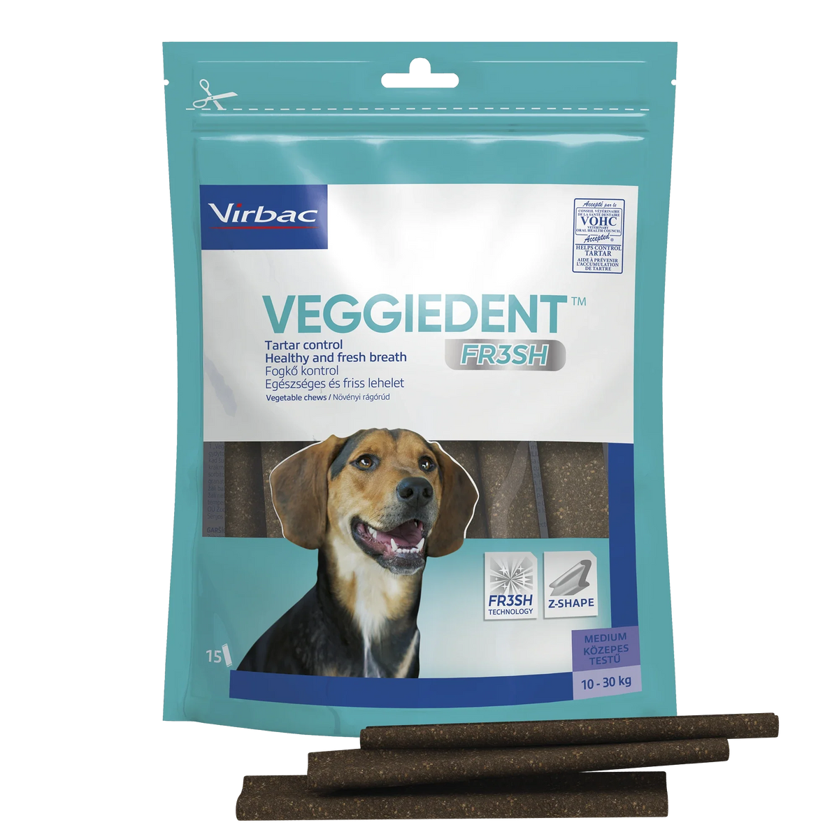 Virbac VeggieDent FR3SH® dentaltugg för hund 10-30 kg
