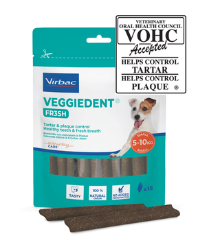 Virbac VeggieDent FR3SH® dentaltugg för hund 5-10 kg