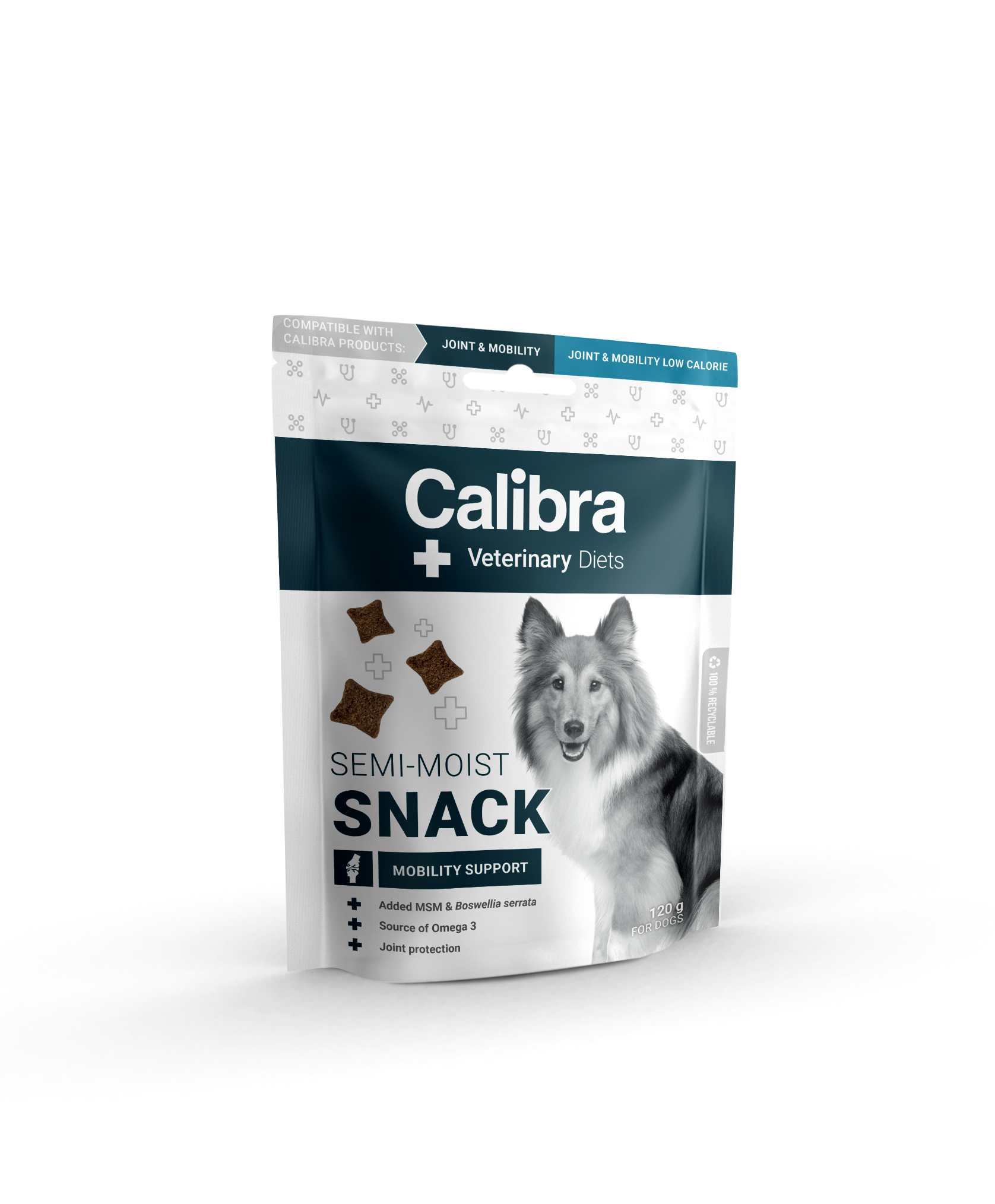 Calibra Veterinary Diet Semi-Moist Snack Mobility Support 6 x 120 g för hundar