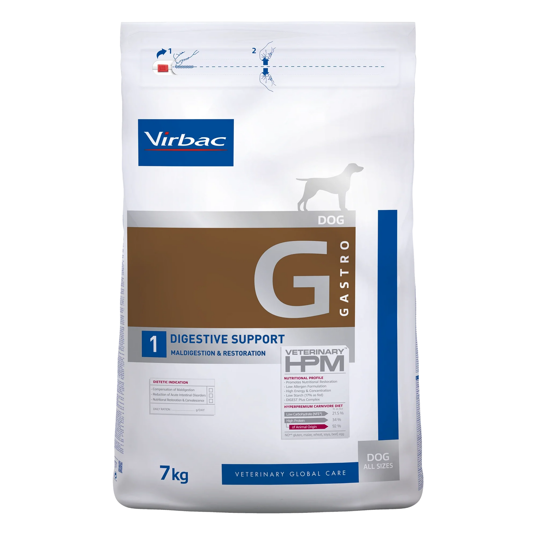 Virbac Digestive Support torrfoder för hund 7 kg