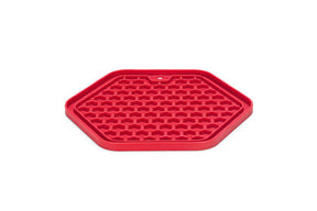 Beeztees LickMat Hexagon Red 23 x 20 cm