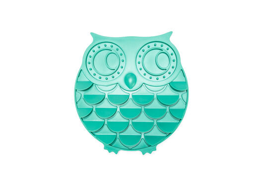 Beeztees LickMat Owl slickmatta grön 30 cm för hundar