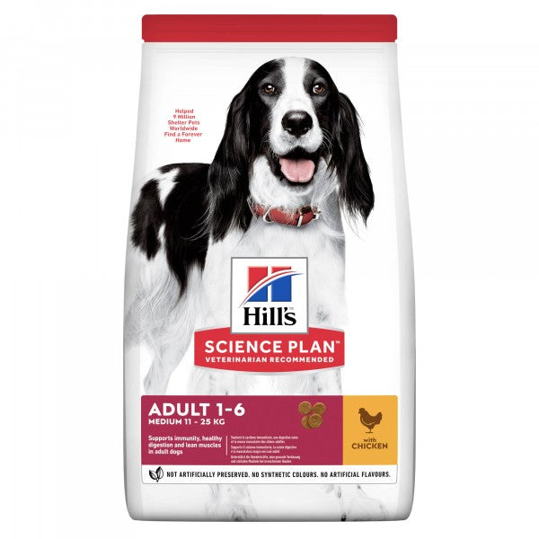 Hill's Science Plan Adult Medium with Chicken for Dogs 14 kg
