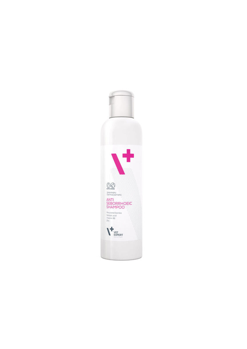 VetExpert antiseborroiskt schampo 250 ml för hundar och katter