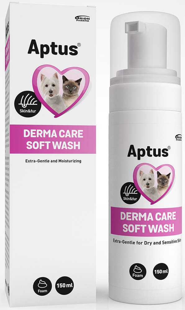 Aptus Derma Care Soft Wash rengöringsskum för hundar och katter 150 ml
