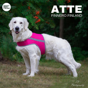 ATTE rosa reflexväst för hund S