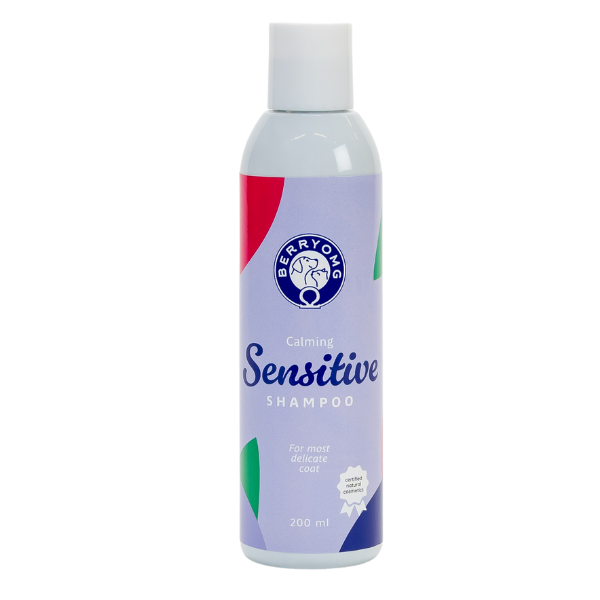 BERRYOMG Calming Sensitive Shampoo lõhnavaba šampoon tundliku nahaga koertele 200 ml