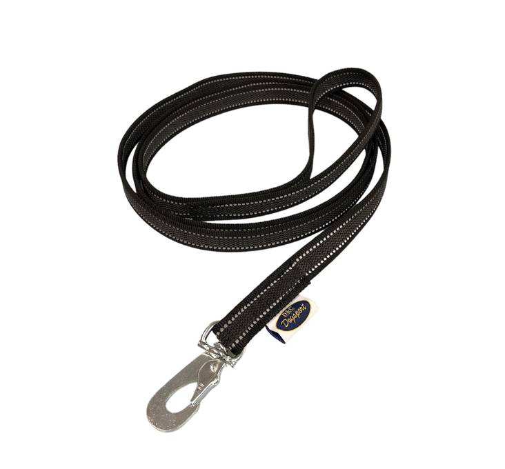 D&C Supergrip Reflect koppel med BGB-hake 2 m svart för hundar
