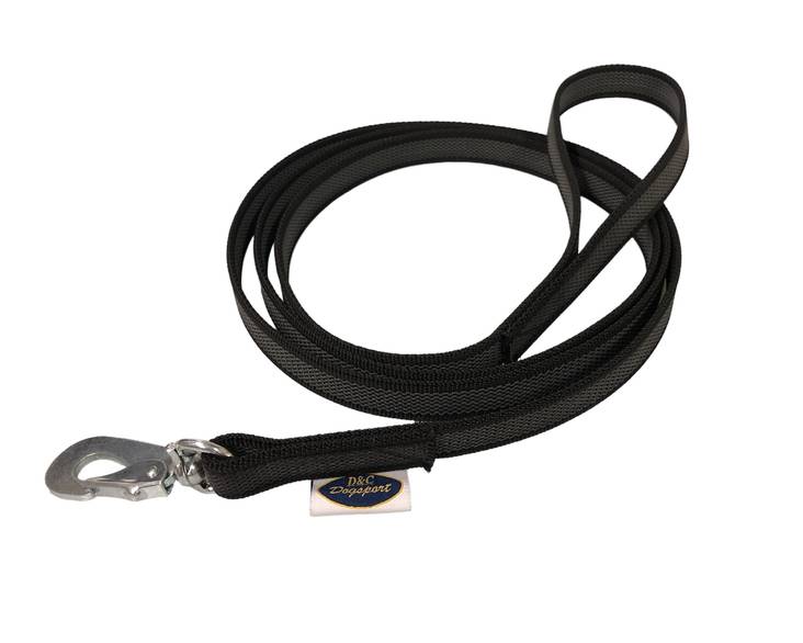 D&C Supergrip koppel med BGB-hake 2 m svart för hundar
