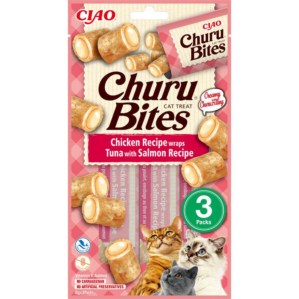 Churu Bites Chicken–Tuna–Salmon for Cats 3 x 10 g