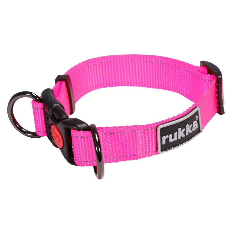 Rukka Bliss Neon halsband gul S för hundar