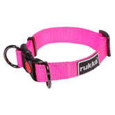 Rukka Bliss Neon Dog Collar Pink L
