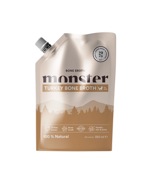 Monster Dog Bone Broth Turkey benbuljongen för hund