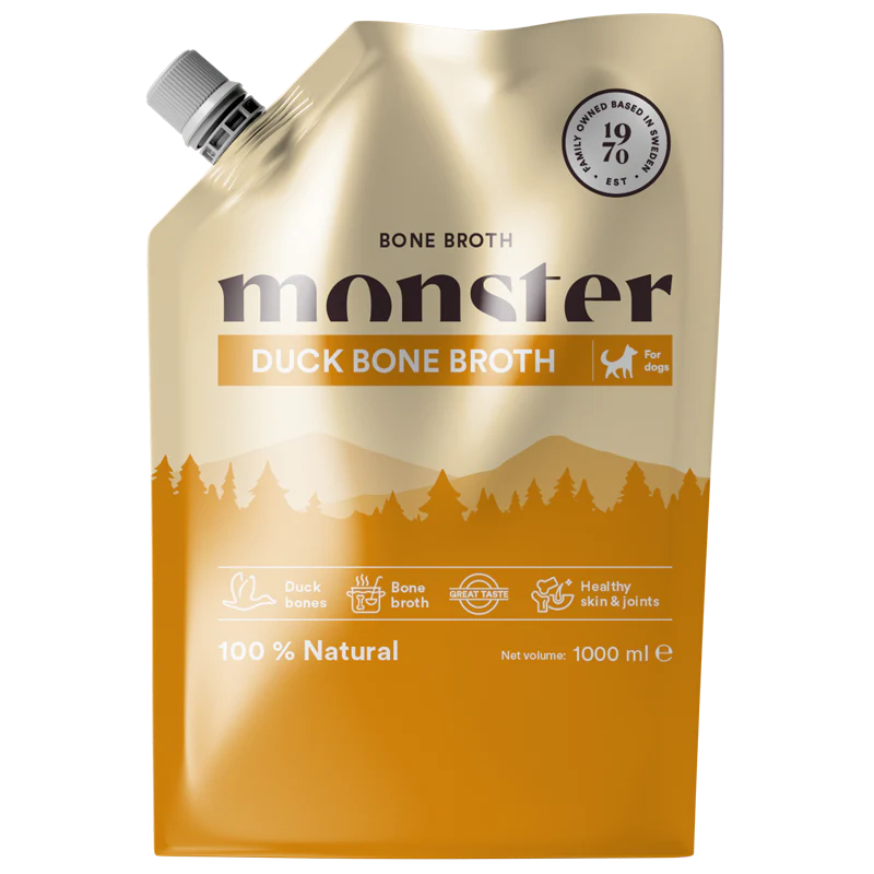 Monster Bone Broth Anka benbuljong för hundar
