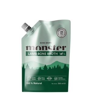 Monster Dog Bone Broth Lamb benbuljongen för hund