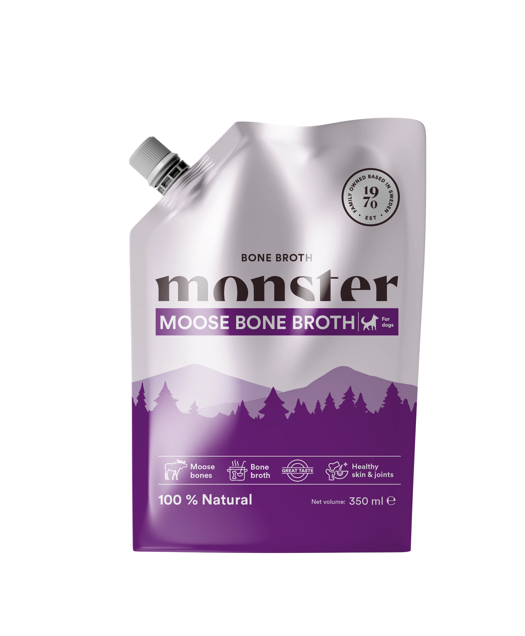 Monster Dog Bone Broth Moose benbuljongen för hund