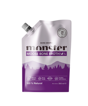 Monster Dog Bone Broth Moose benbuljongen för hund
