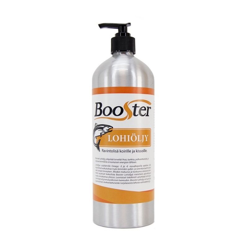 Booster Laxolja för hundar och katter 950 ml