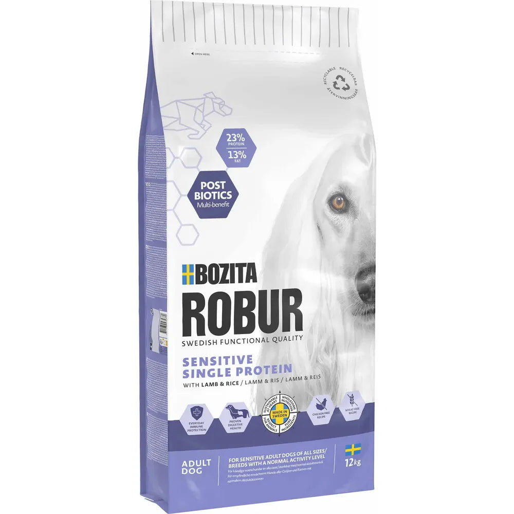 Bozita Robur Adult Sensitive Single Protein Lamb Hundmat 12 kg