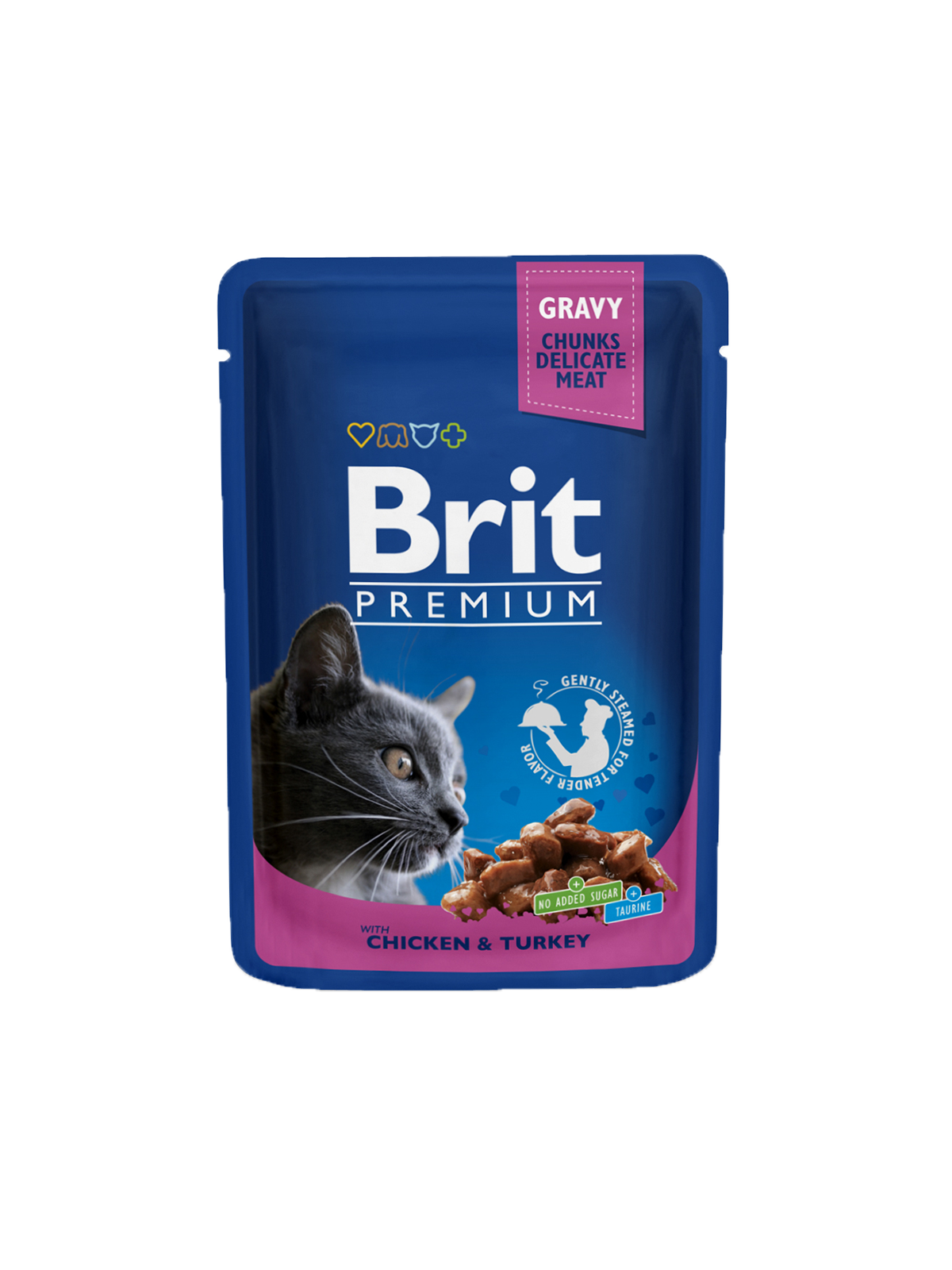 Brit Premium Cat Pouches Chicken & Turkey Cat 100 g