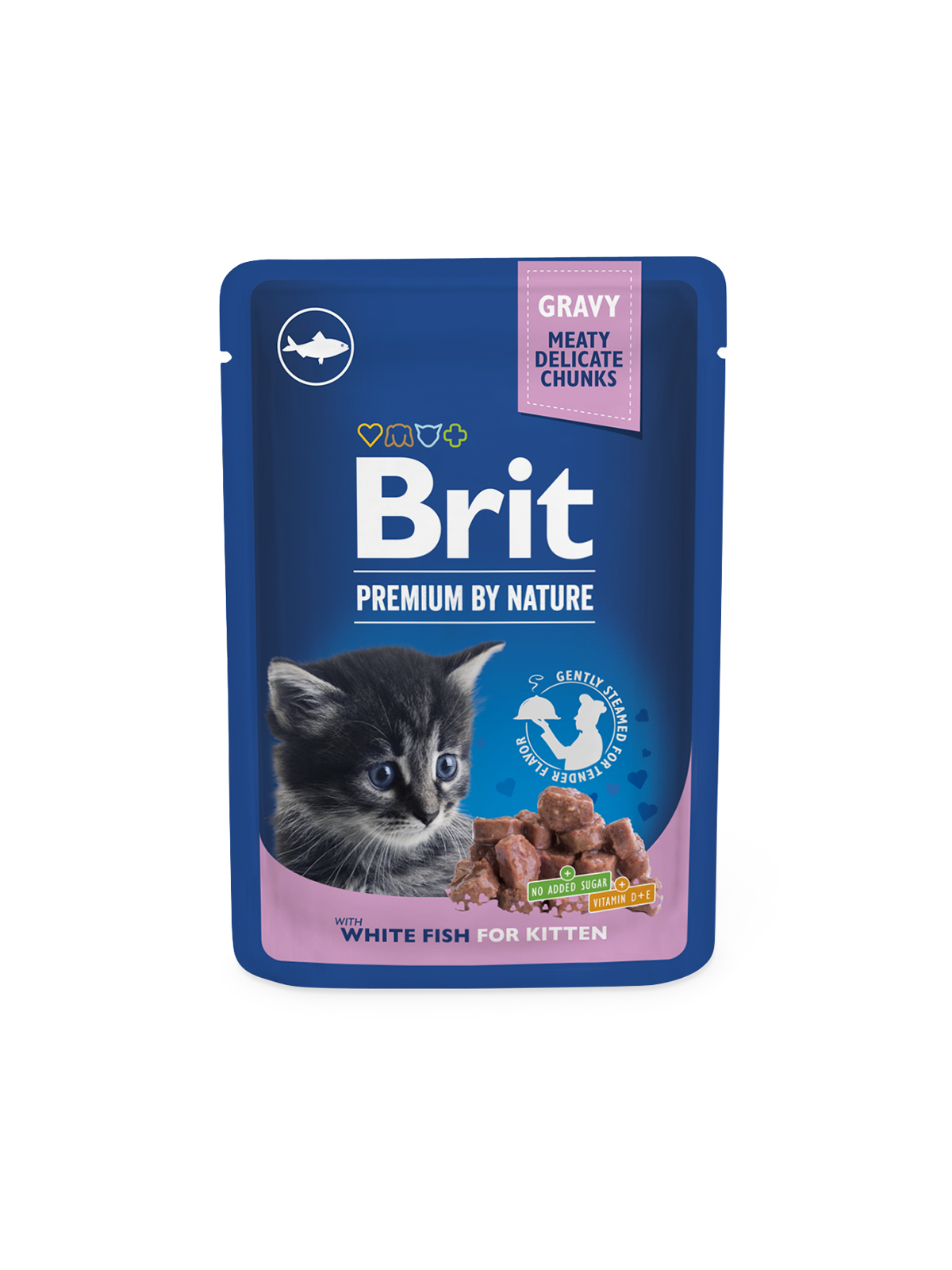 Brit Premium by Nature Vit fisk i sås för kattungar 100 g