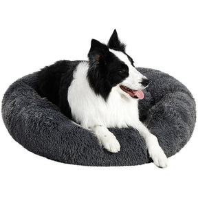 Brava Fluffy lugnande bädd mörkgrå storlek L