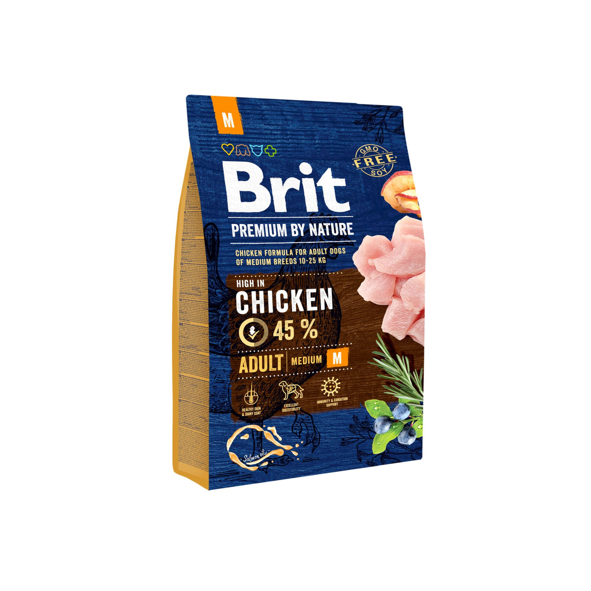Brit Premium by Nature Adult M Hundmat 8 kg