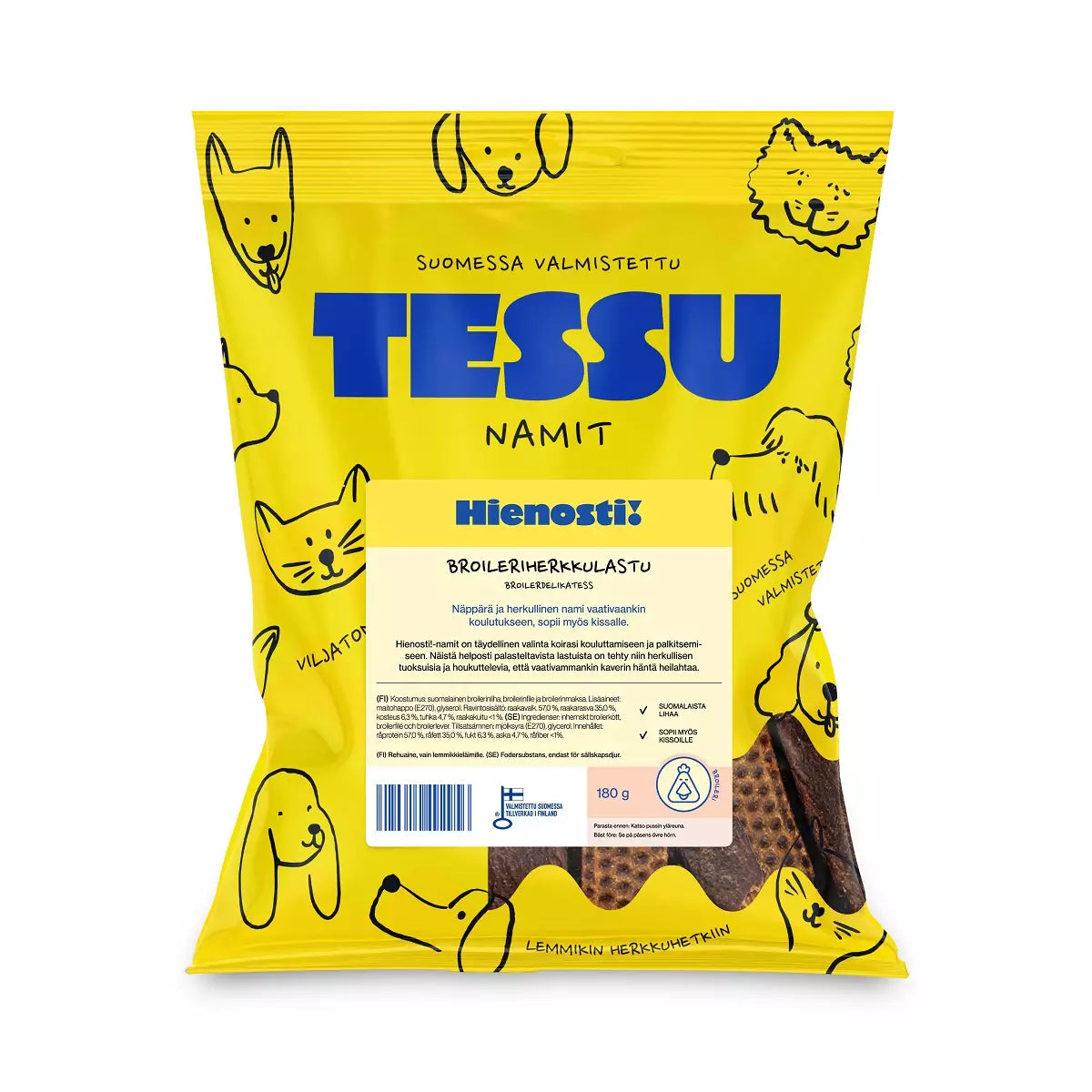 Tessu Delicious! Kycklingchips 180g
