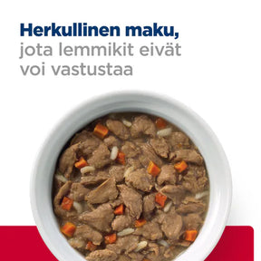 Hill’s Prescription Diet i/d Stress Mini Stew Digestive Care kana ja köögiviljadega märgtoit koertele 156 g