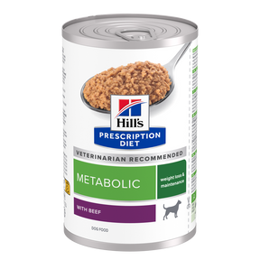 Hill's Metabolic med nötkött 12 x 370 g för hundar