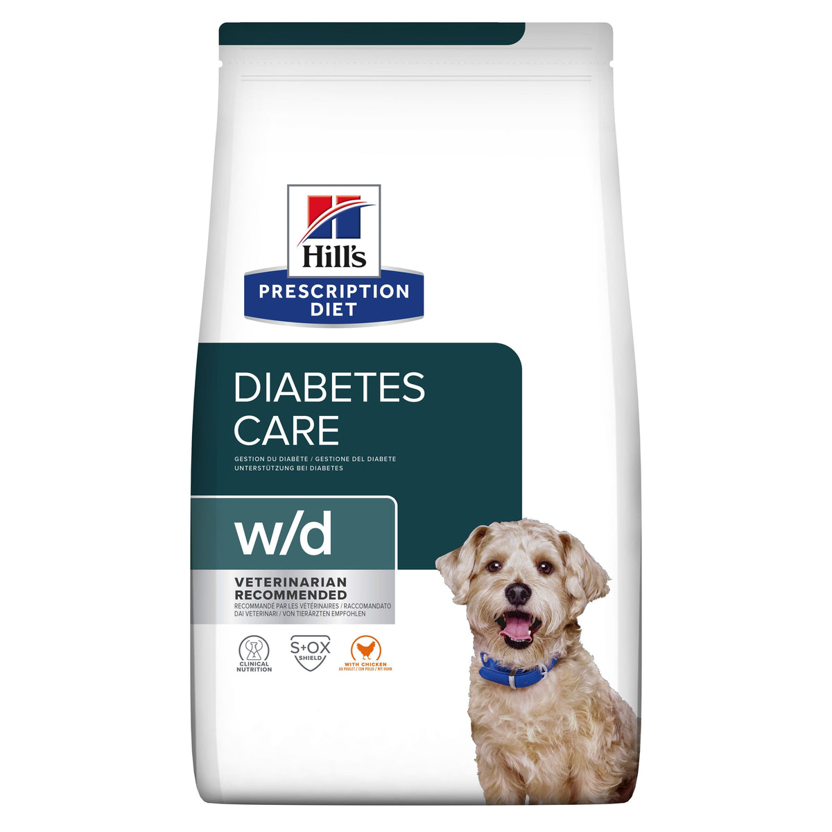 Hill’s Prescription Diet w/d Diabetes Care med kyckling för hundar