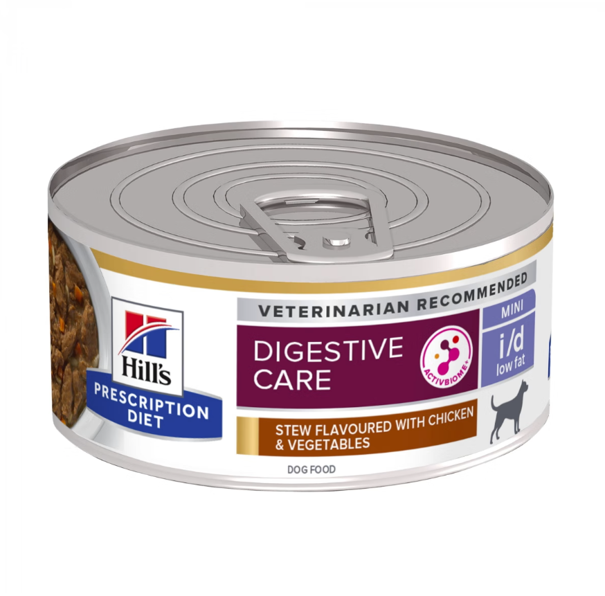 Hill's i/d Digestive Care Mini Low Fat kyckling och grönsaker gryta 156 g för hundar
