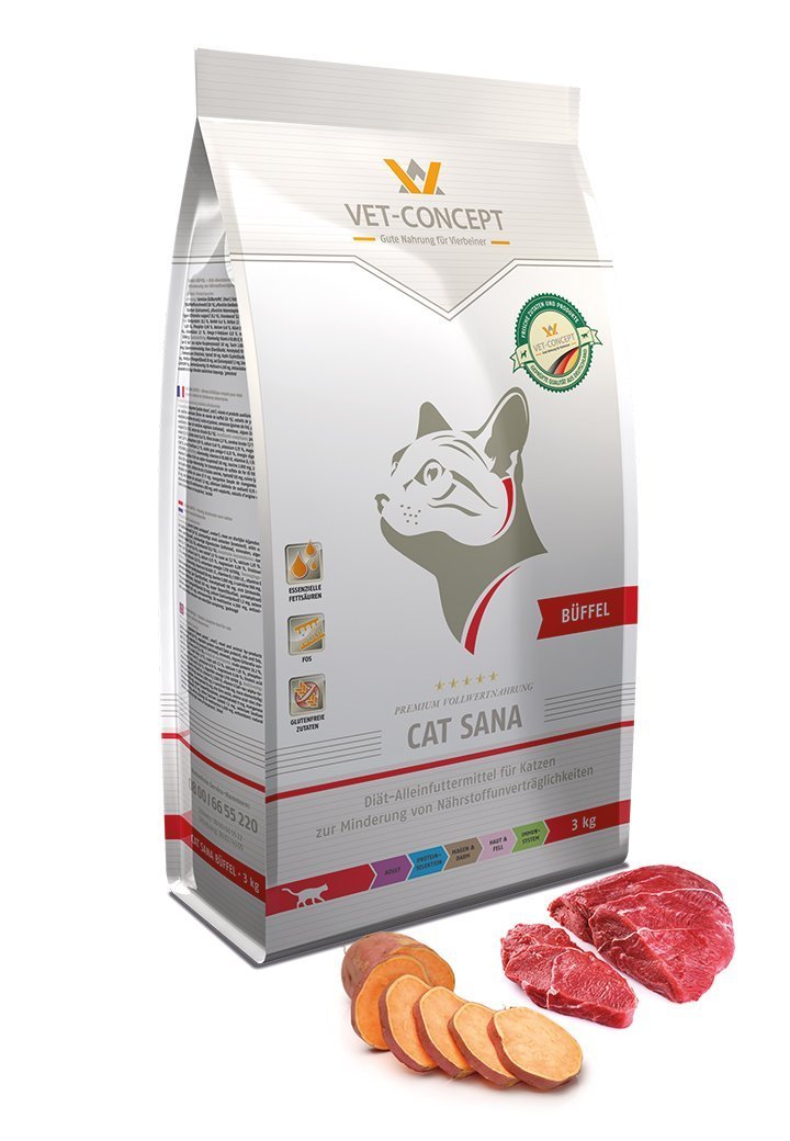 Vet Concept Cat Sana Buffelför katter 400 g