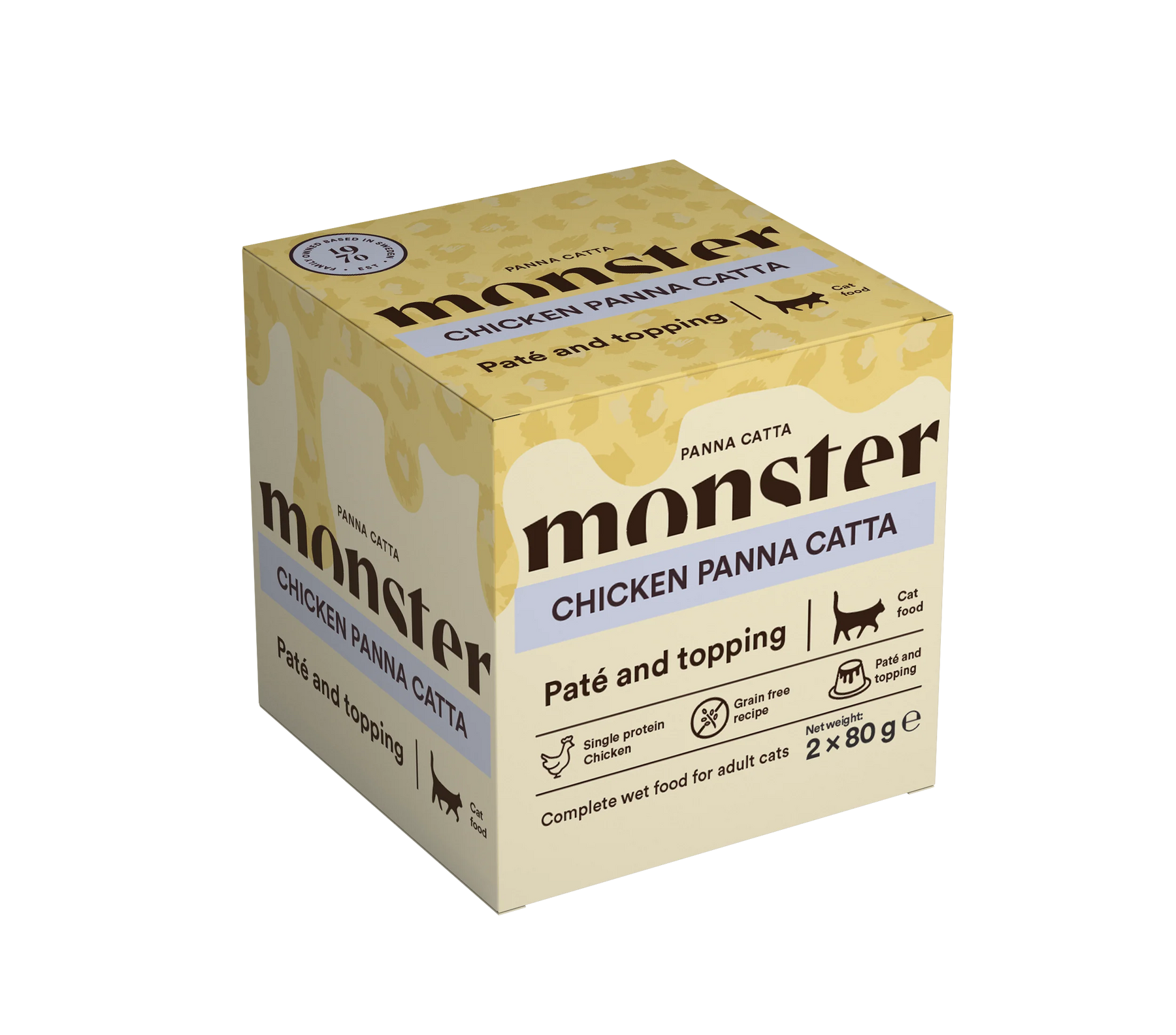 Monster Cat Panna Catta Chicken för katten 2 x 80 g