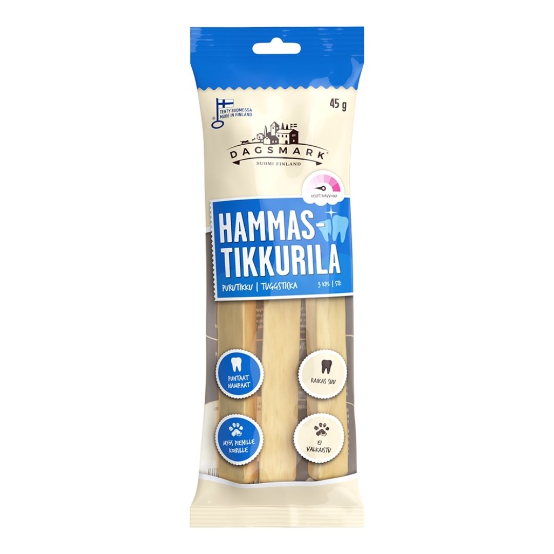 Dagsmark Hammastikkurila vilt 45 g för hundar