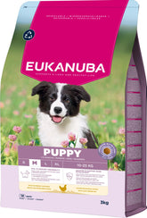 Eukanuba Puppy Medium Breed Chicken kanalihaga kasvu toetav kuivtoit keskmist tõugu kutsikatele