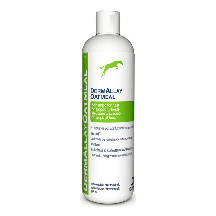DermAllay Oatmeal schampo 473 ml för hästar