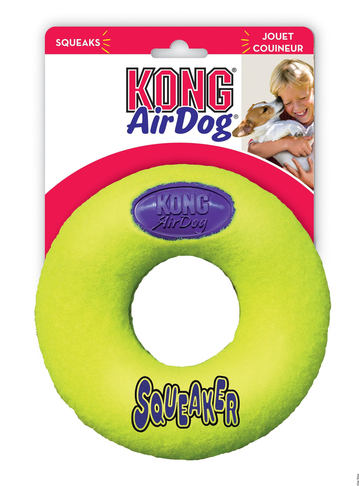 KONG Air Squeaker Donut L för hundar
